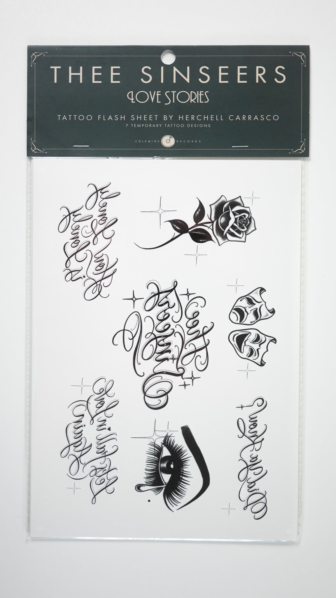 Love Stories Flash Tattoo Sheet